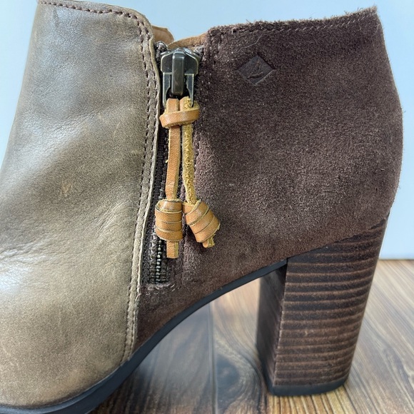 Sperry Zip Ankle High Heel Booties - Picture 3 of 6